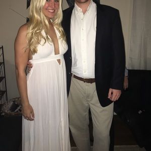 Free people white maxi dress